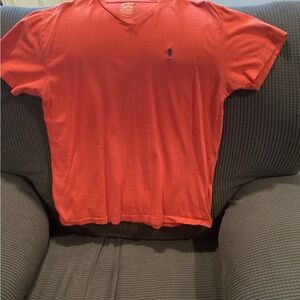 Polo by Ralph Lauren Men's Red V-Neck Shirt